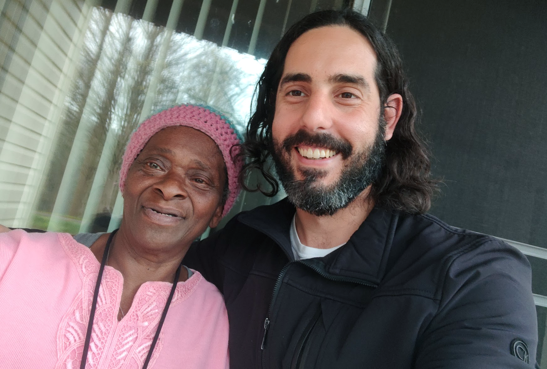 Helping Gladys to fill her prescriptions.